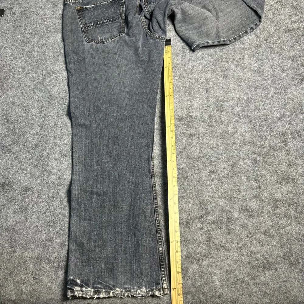 Monarchy Baggy Skater Jeans Gray Faded Wash Y2K Vintage 90s Size 38x32